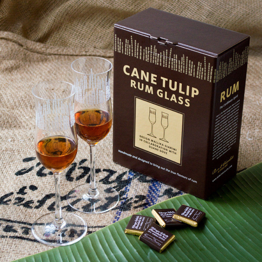 Cane tulip rum glas 2st